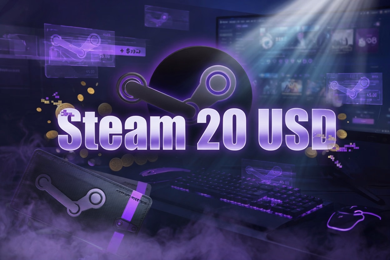 Steam Wallet Card 20 USD