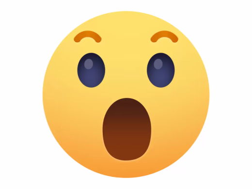 Facebook 100 şok emojisi
